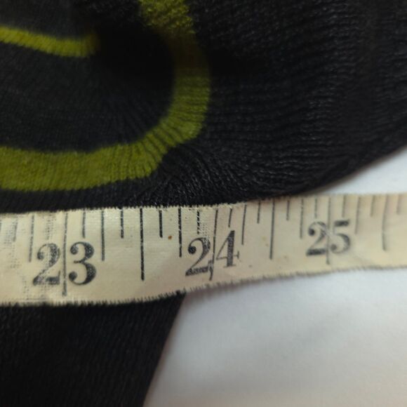 Maggie McNaughton Womens 2X Charcoal Gray Striped Mock Neck Pullover Sweater - Picture 4 of 6